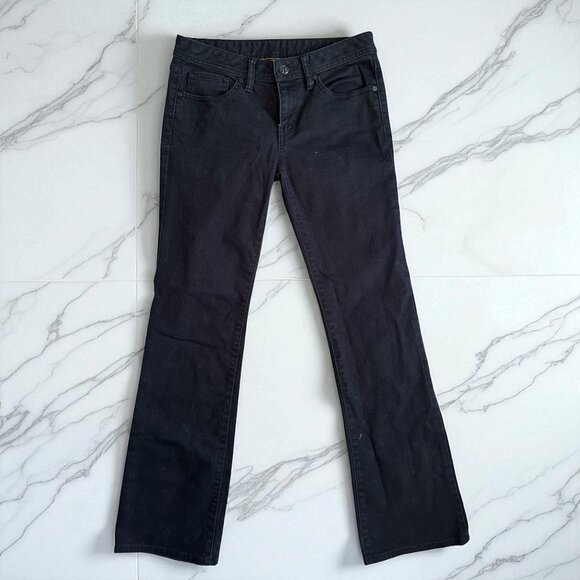 TORY BURCH Women's Black Bootcut The Tory Jeans Size 27 - Picture 1 of 11